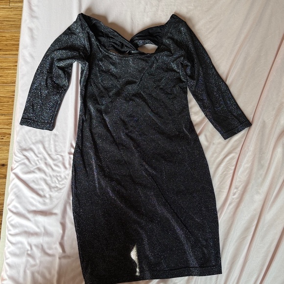 MINKPINK Black Sparkle Dress - Picture 1 of 3